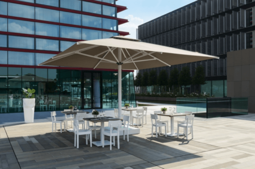 Adonis Luxury Shade Commercial Hospitality Control Remote up to 15ft Square Rectangular Custom order Resorts Mexico Caribbean California Country Clubs aluminum Sunbrella Restaurants Hotels Pool