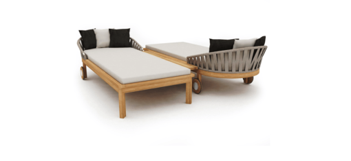 double chaise lounger