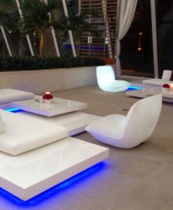 Air Platform Modular Sectional Sofa LED lights by Rausch