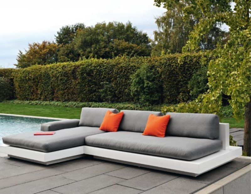 Air Platform Modular Sectional Sofa LED lights by Rausch