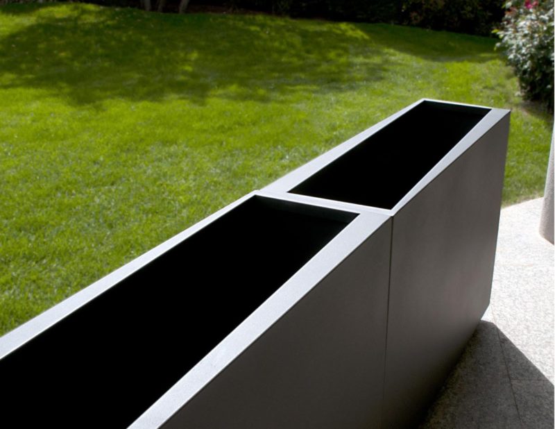 Divider Wall Custom Stainless Steel Planter - Couture Outdoor