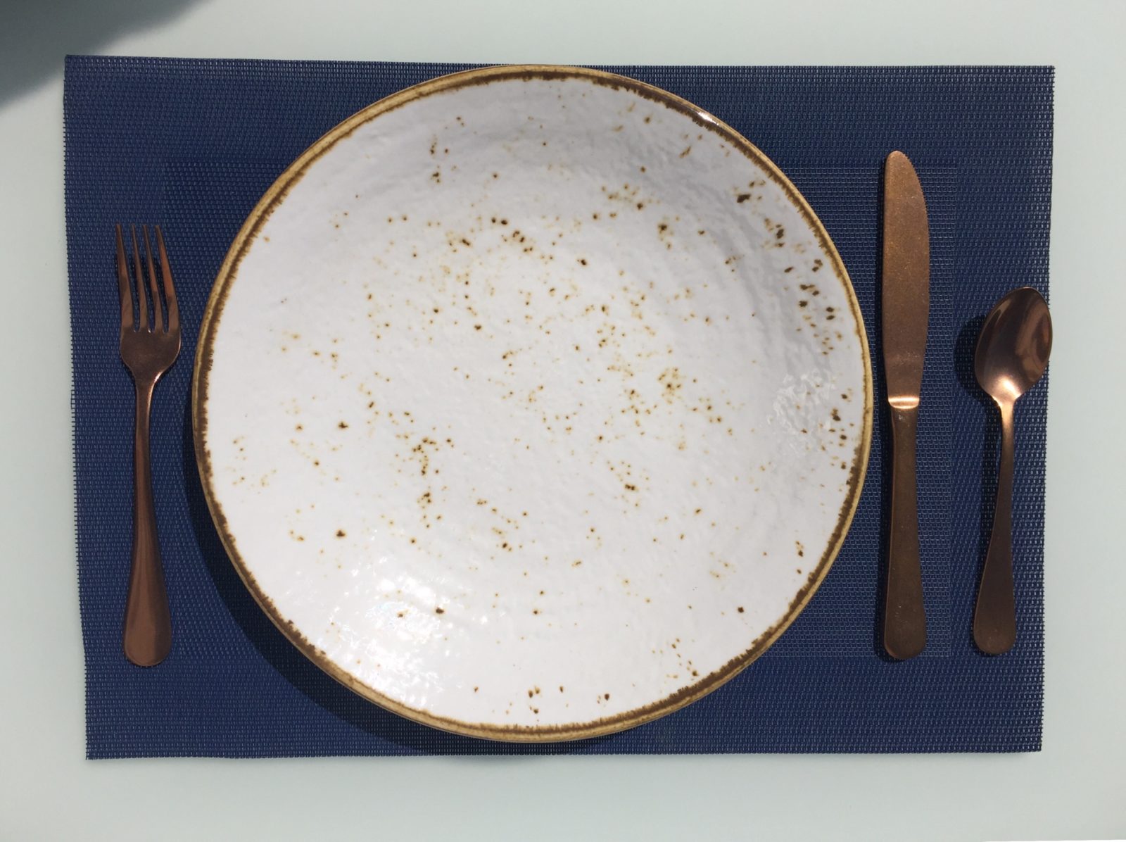 Melamine Brown Speckled Plates