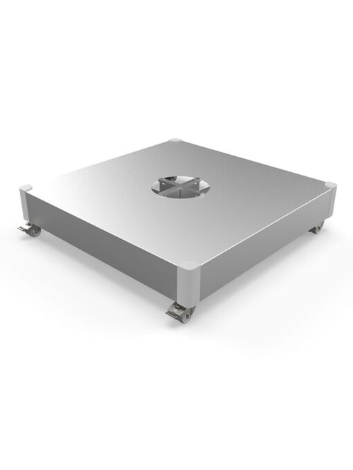 Hudson tile base stainless steel with wheels
