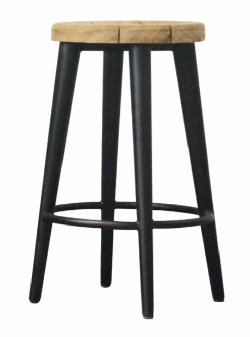 Rustic bar stool- backless