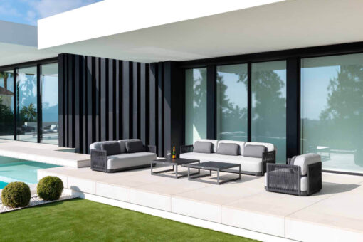 aabu luxury modern sofa rope design hospitality