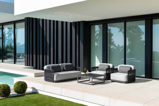 aabu luxury outdoor modern sofa rope design hospitality